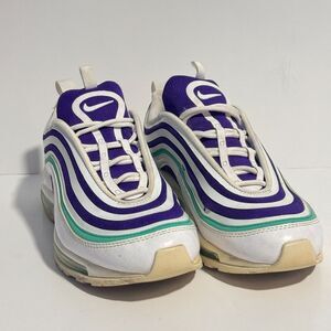 Nike Air Max 97 Ultra SE‎ Womens Sz 7.5 Running Shoes Purple Aqua White Sneakers